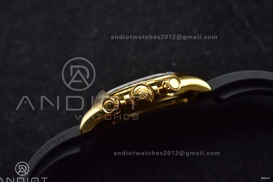 Dial SH4131 on Oysterflex 126518 Edition V6 Best (Weighted) White QF Strap 1:1 Daytona 0214